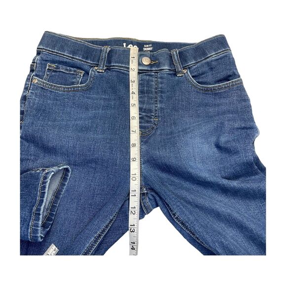 Lee Skinny Jeans Women's 10M Blue Denim Stretch 5-Pockets Slim Fit High Rise - Picture 5 of 8